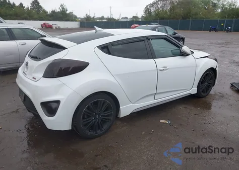 2016 Hyundai Veloster Turbo из США, поврежденный, VIN KMHTC6AE5GU297945